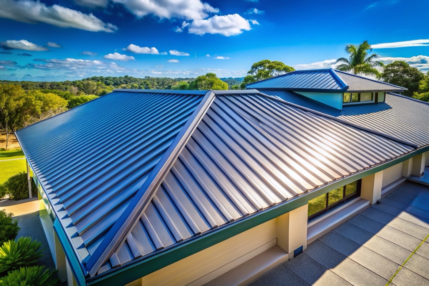 New metal roof installed by Comprehensive Home Improvements